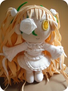 Rating: Safe Score: 0 Tags: 1girl doll dress flower kirakishou long_hair rose smile solo white_flower white_rose User: admin