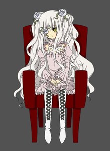 Rating: Safe Score: 0 Tags: 1girl boots chair cross-laced_footwear dress eyepatch flower frills hair_flower hair_ornament image kirakishou knee_boots lolita_fashion long_hair rose sitting solo two_side_up very_long_hair white_hair User: admin