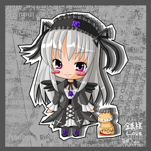 Rating: Safe Score: 0 Tags: 1girl chibi cross dress flower frills gothic_lolita hairband image lolita_fashion lolita_hairband long_hair long_sleeves ribbon rose silver_hair solo suigintou wings User: admin