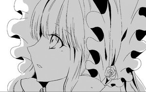 Rating: Safe Score: 0 Tags: 1girl bangs flower from_side greyscale image monochrome profile rose shinku simple_background solo white_background User: admin