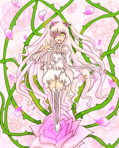 Rating: Safe Score: 0 Tags: 1girl boots dress eyepatch flower gradient_hair green_eyes hair_flower hair_ornament image kirakishou long_hair multicolored_hair open_mouth petals pink_hair plant smile solo thigh_boots thighhighs very_long_hair vines User: admin