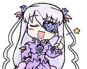 Rating: Safe Score: 0 Tags: 1girl :d barasuishou blue_flower blue_rose blush_stickers closed_eyes dress facing_viewer flower image long_hair long_sleeves open_mouth ribbon rose silver_hair smile solo star_(symbol) very_long_hair User: admin