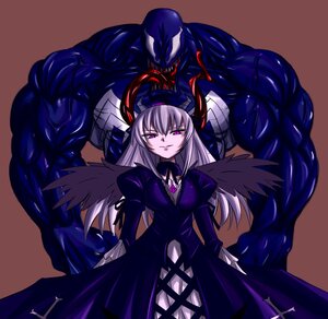 Rating: Safe Score: 0 Tags: 1girl black_wings dress frills image long_hair long_sleeves looking_at_viewer monster muscle puffy_sleeves red_eyes silver_hair solo suigintou wings User: admin