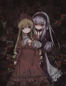 Rating: Safe Score: 0 Tags: 2girls blonde_hair blue_eyes dress flower frills gothic_lolita hairband image lolita_fashion long_hair multiple_girls pair pink_rose purple_rose red_eyes red_flower red_rose rose rose_petals shinku suigintou thorns wings User: admin