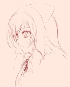 Rating: Safe Score: 0 Tags: 1girl image long_hair monochrome pink_background pink_theme profile simple_background sketch smile solo suiseiseki upper_body User: admin