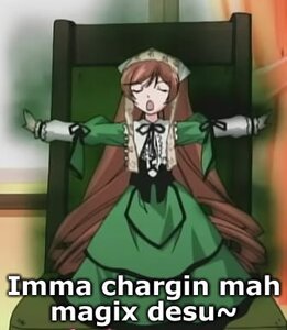 Rating: Safe Score: 0 Tags: 1girl brown_hair closed_eyes dress green_dress image long_hair long_sleeves open_mouth parody solo suiseiseki twin_drills very_long_hair User: admin