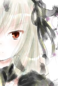 Rating: Safe Score: 0 Tags: 1girl black_feathers blush close-up eyelashes face feathers hair_ribbon image pubic_hair red_eyes ribbon solo suigintou User: admin