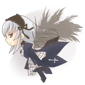 Rating: Safe Score: 0 Tags: 1girl black_wings dress frills full_body hairband image long_hair long_sleeves silver_hair solo suigintou white_background wings User: admin