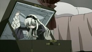 Rating: Safe Score: 0 Tags: 1girl dress frills hairband image long_hair long_sleeves ribbon solo suigintou User: admin