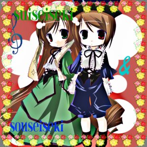 Rating: Safe Score: 0 Tags: 2girls brown_hair dress flower frills green_dress green_eyes hat heterochromia holding_hands image long_hair long_sleeves looking_at_viewer multiple_girls pair pink_rose red_eyes red_flower red_rose rose short_hair siblings sisters souseiseki suiseiseki twins very_long_hair watering_can User: admin