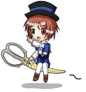 Rating: Safe Score: 0 Tags: 1girl :o artist_request bangs blue_dress blush brown_footwear brown_hair chibi full_body green_eyes hat heterochromia image index_finger_raised long_sleeves looking_at_viewer open_mouth pantyhose red_eyes rozen_maiden simple_background solo souseiseki top_hat white_background white_legwear User: admin