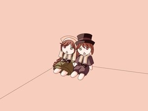 Rating: Safe Score: 0 Tags: brown_eyes brown_hair chibi dress hat image multiple_girls open_mouth pair sailor_collar sailor_dress short_hair sitting smile souseiseki suiseiseki User: admin