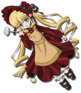 Rating: Safe Score: 3 Tags: 1girl apron black_footwear blonde_hair bloomers blue_eyes blush bonnet bow commentary_request dress drill_hair flower frills full_body image ladle long_hair long_sleeves looking_at_viewer open_mouth pink_rose red_dress ribbon rose rozen_maiden shinku shoes smile solo takumi_(rozen_garten) twin_drills twintails underwear very_long_hair white_background User: admin