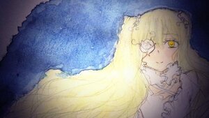 Rating: Safe Score: 0 Tags: 1girl blonde_hair dress flower image kirakishou long_hair looking_at_viewer rose smile solo yellow_eyes User: admin