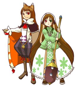 Rating: Safe Score: 0 Tags: 2girls animal_ears boots brown_hair dress green_eyes holding holo image long_hair long_sleeves multiple_girls pants red_eyes siblings simple_background sisters solo suiseiseki tail very_long_hair white_background wolf_ears wolf_tail User: admin