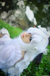 Rating: Safe Score: 0 Tags: 1girl artist_name braid dress eyelashes hair_ornament kirakishou lips long_hair looking_at_viewer photo solo watermark white_dress white_hair User: admin