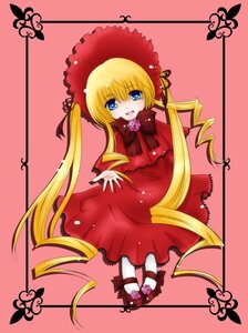 Rating: Safe Score: 0 Tags: 1girl blonde_hair blue_eyes bonnet bow bowtie dress drill_hair flower full_body image long_hair long_sleeves looking_at_viewer open_mouth red_dress rose shinku shoes sitting solo twin_drills twintails very_long_hair white_legwear User: admin