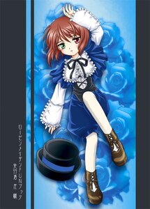 Rating: Safe Score: 0 Tags: 1girl brown_hair cover dress flower frills green_eyes hat heterochromia image long_sleeves looking_at_viewer questionable red_eyes ribbon rose short_hair solo souseiseki User: admin