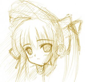 Rating: Safe Score: 0 Tags: 1girl artist_request bangs blush flower hair_flower hair_ornament image looking_at_viewer lowres monochrome rose rozen_maiden shinku sketch solo User: admin