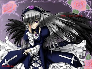 Rating: Safe Score: 0 Tags: 1girl auto_tagged black_wings dress flower frills hairband image juliet_sleeves long_hair long_sleeves looking_at_viewer puffy_sleeves rose silver_hair solo suigintou wings User: admin