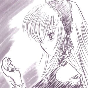 Rating: Safe Score: 0 Tags: 1girl bare_shoulders blush image long_hair monochrome profile sketch solo suigintou tears upper_body User: admin