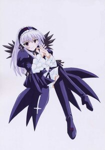 Rating: Safe Score: 0 Tags: 1girl black_ribbon boots dress frilled_sleeves frills full_body hairband image long_hair long_sleeves looking_at_viewer puffy_sleeves ribbon smile solo suigintou thighhighs wings User: admin