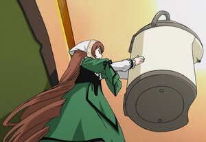 Rating: Safe Score: 0 Tags: 1girl apron auto_tagged brown_eyes brown_hair dress green_dress head_scarf image long_sleeves profile solo suiseiseki User: admin