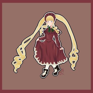Rating: Safe Score: 0 Tags: 1girl auto_tagged blonde_hair blue_eyes bonnet bow bowtie dress drill_hair full_body green_bow image long_hair long_sleeves looking_at_viewer red_dress shinku shoes simple_background solo standing twin_drills twintails User: admin
