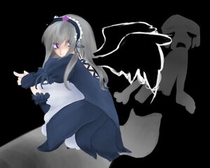 Rating: Safe Score: 0 Tags: 1girl black_wings dress flower frills full_body hairband image long_hair long_sleeves looking_at_viewer purple_eyes silver_hair solo suigintou wings User: admin