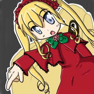 Rating: Safe Score: 0 Tags: 1girl :o blonde_hair blue_eyes bow bowtie capelet dress drill_hair green_bow halftone halftone_background image long_hair long_sleeves looking_at_viewer open_mouth polka_dot polka_dot_background red_capelet red_dress shinku sidelocks solo twin_drills twintails User: admin