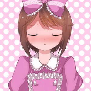 Rating: Safe Score: 0 Tags: 1girl blush bow brown_hair circle closed_eyes color_guide frills hair_bow halftone halftone_background image mushroom pajamas pink_bow polka_dot polka_dot_background polka_dot_bikini polka_dot_bow polka_dot_bra polka_dot_dress polka_dot_legwear polka_dot_panties polka_dot_ribbon polka_dot_skirt polka_dot_swimsuit short_hair solo souseiseki unmoving_pattern upper_body User: admin