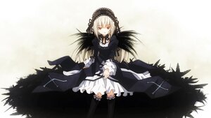 Rating: Safe Score: 0 Tags: 1girl black_ribbon black_wings dress frills hairband image long_hair long_sleeves looking_at_viewer red_eyes ribbon rose silver_hair solo suigintou wings User: admin