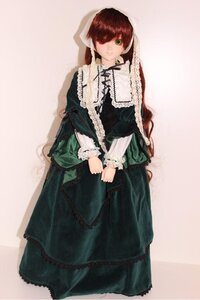 Rating: Safe Score: 0 Tags: 1girl bangs brown_hair doll dress frills full_body green_dress green_eyes heterochromia long_hair long_sleeves looking_at_viewer red_eyes simple_background smile solo souseiseki standing suiseiseki very_long_hair User: admin