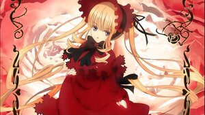 Rating: Safe Score: 0 Tags: 1girl auto_tagged blonde_hair blue_eyes bonnet bow dress drill_hair flower image long_hair long_sleeves looking_at_viewer red_dress ribbon shinku solo twintails User: admin