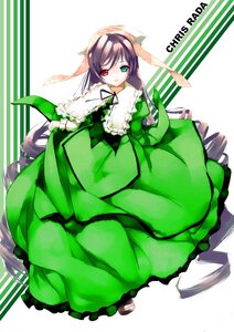 Rating: Safe Score: 0 Tags: 1girl dress frills full_body green_dress green_eyes hat heterochromia image long_hair long_sleeves looking_at_viewer red_eyes smile solo suiseiseki very_long_hair User: admin