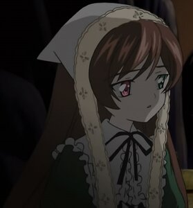 Rating: Safe Score: 0 Tags: 1girl brown_hair dress frills head_scarf heterochromia image long_sleeves looking_at_viewer neck_ribbon red_eyes ribbon solo suiseiseki upper_body User: admin
