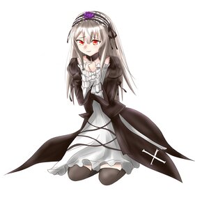 Rating: Safe Score: 0 Tags: 1girl black_legwear blush dress flower frills hairband image juliet_sleeves lolita_fashion lolita_hairband long_hair long_sleeves looking_at_viewer puffy_sleeves red_eyes rose silver_hair solo striped suigintou thighhighs vertical_stripes User: admin