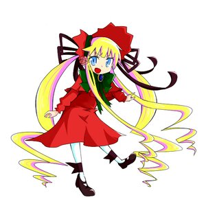 Rating: Safe Score: 0 Tags: 1girl blonde_hair blue_eyes bonnet bow bowtie capelet dress flower full_body green_bow green_neckwear image long_hair long_sleeves looking_at_viewer open_mouth pantyhose red_dress rose shinku shoes sidelocks solo standing twintails very_long_hair white_background white_legwear User: admin