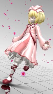 Rating: Safe Score: 0 Tags: 1girl blonde_hair closed_eyes dress hat hinaichigo image long_sleeves petals red_footwear shoes short_hair solo standing striped User: admin