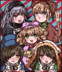 Rating: Safe Score: 0 Tags: 6+girls blonde_hair blue_eyes blush bonnet bow brown_hair dress drill_hair frills green_eyes hair_over_one_eye hairband hat hina_ichigo image kanaria long_hair long_sleeves multiple multiple_girls open_mouth pink_bow red_eyes shinku siblings silver_hair sisters souseiseki suigintou suiseiseki tagme twintails User: admin