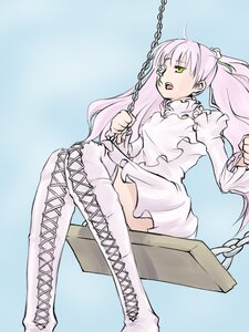 Rating: Safe Score: 0 Tags: 1girl ahoge blue_background boots chain chained cross-laced_footwear dress frills image kirakishou knee_boots lace-up_boots long_hair long_sleeves open_mouth pink_hair solo swing thigh_boots thighhighs very_long_hair white_footwear User: admin