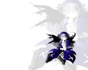 Rating: Safe Score: 0 Tags: 1girl auto_tagged black_wings boots dress flower frills image long_hair one_eye_closed ribbon solo suigintou wings User: admin
