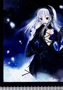 Rating: Safe Score: 0 Tags: 004 1girl black_dress black_ribbon black_wings dress feathers flower frills hairband image lolita_hairband long_hair long_sleeves looking_at_viewer night red_eyes rose silver_hair sky solo star_(sky) suigintou very_long_hair wings User: admin