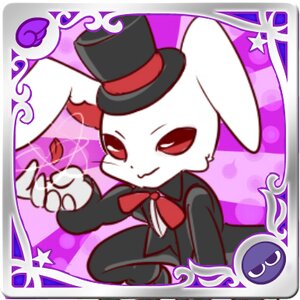 Rating: Safe Score: 0 Tags: black_headwear black_jacket bowtie card card_(medium) character_name hat image laplace_no_ma looking_at_viewer mini_hat mini_top_hat no_humans red_eyes red_neckwear ribbon smile solo star_(symbol) top_hat User: admin