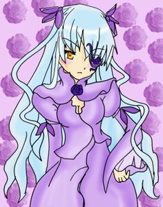 Rating: Safe Score: 0 Tags: 1girl barasuishou blue_flower blue_rose dress flower image long_hair long_sleeves pink_rose purple_background purple_dress purple_eyes purple_flower purple_rose purple_theme ribbon rose solo very_long_hair yellow_eyes User: admin