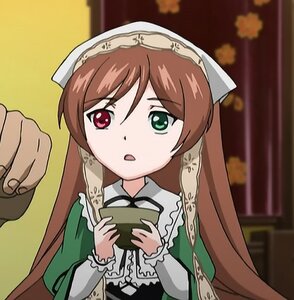 Rating: Safe Score: 0 Tags: 1girl :o brown_hair dress green_dress green_eyes head_scarf heterochromia holding image long_hair long_sleeves pov red_eyes solo solo_focus suiseiseki very_long_hair User: admin