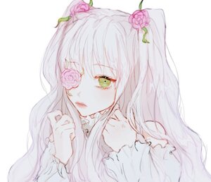 Rating: Safe Score: 0 Tags: 1girl bad_id bad_twitter_id bangs bare_shoulders blouse boychaaa closed_mouth eyepatch flower flower_eyepatch frills green_eyes hair_flower hair_ornament half_updo hands_up high_collar image kirakishou long_hair long_sleeves looking_at_viewer manhwa nervous one_eye_covered pale_skin pink_flower pink_lips pink_rose portrait protected_link rose rozen_maiden solo striped striped_background twintails two_side_up upper_body vertical_stripes white_background white_blouse white_hair User: admin