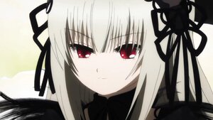 Rating: Safe Score: 3 Tags: 1girl bangs black_dress black_ribbon black_wings closed_mouth dress eyebrows_visible_through_hair hair_ribbon image long_hair looking_at_viewer red_eyes ribbon silver_hair simple_background solo suigintou User: admin