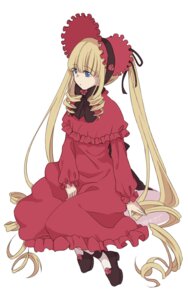 Rating: Safe Score: 0 Tags: 1girl blonde_hair blue_eyes bonnet bow dress drill_hair frills full_body image long_hair long_sleeves red_dress shinku shoes simple_background sitting solo twin_drills twintails very_long_hair white_background User: admin