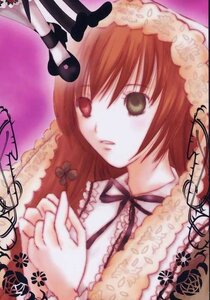 Rating: Safe Score: 0 Tags: 1girl bangs black_ribbon brown_hair frills image lace long_sleeves red_eyes ribbon solo suiseiseki upper_body User: admin